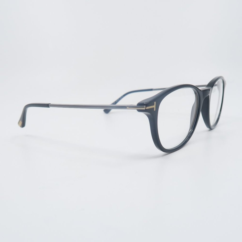 Tom Ford TF 5553-B 001 50mm Black-Gunmetal-Blue Light Block, New Eyeglasses. - Picture 3 of 7